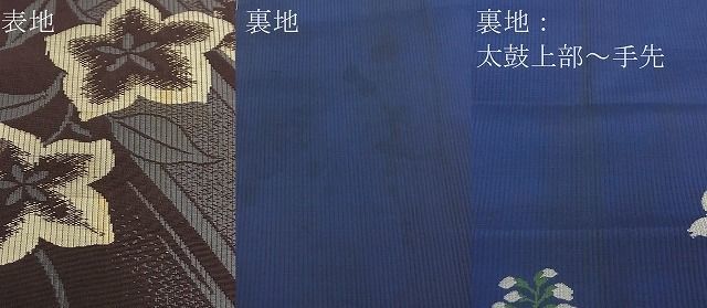 平和屋1■アンティーク　大正ロマン　六通太鼓柄京袋帯　源氏香花鳥文　金糸　逸品　rv9239_画像10