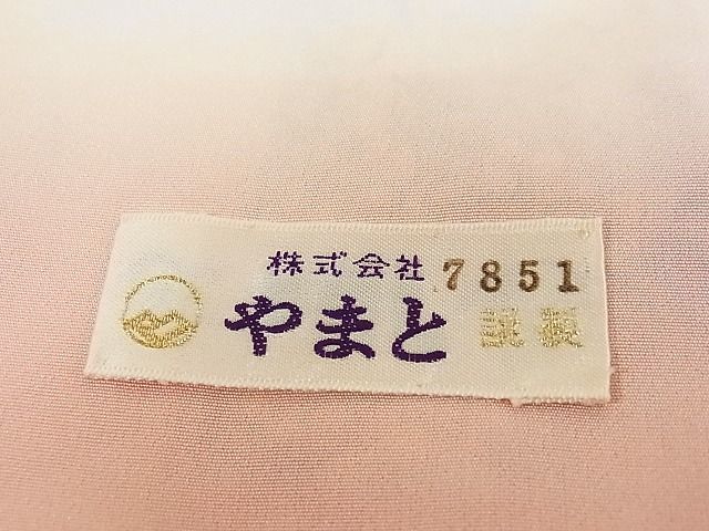 平和屋-こころ店■小紋・長襦袢セット（無双仕立て）　花鳥文　銀彩　やまと誂製　着丈162cm　裄丈63cm　正絹　逸品　B-ey5548_画像7