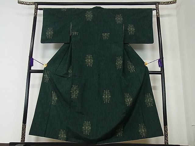 平和屋川間店■上質な紬　吉祥文　逸品　ap3810_画像2