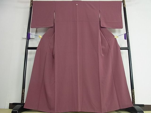 平和屋川間店■上質な色無地　京紫色　逸品　cm1953_画像2