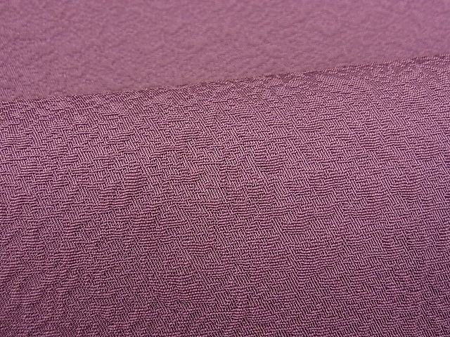 平和屋川間店■上質な色無地　吉祥地紋　京紫色　逸品　未使用　n-fw2875_画像6