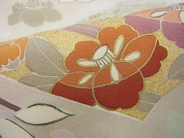 平和屋川間店■極上　創業460年・千總　訪問着　駒刺繍　地紙草花文　暈し染め　金彩　松坂屋　逸品　n-sg1496_画像7