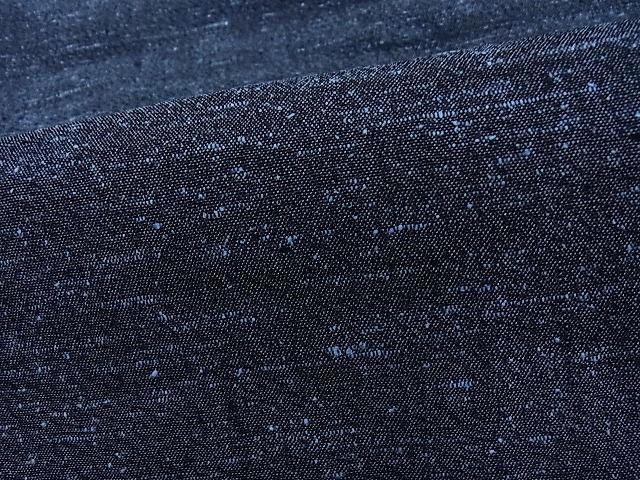 平和屋-こころ店■男性　羽織　紬地　色無地　藍鉄色　正絹　逸品　1B-ph0312_画像4
