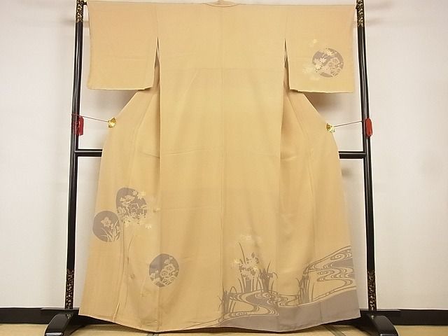 平和屋-こころ店■訪問着 花丸文 金彩 着丈162cm 裄丈65cm 正絹 逸品 A-ck7849の画像1