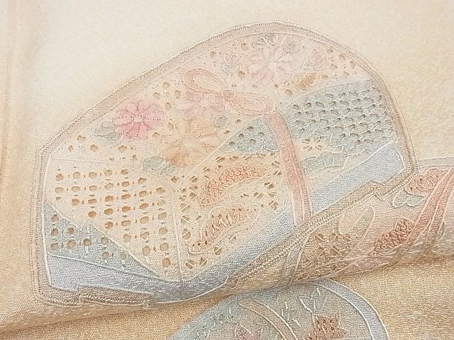 平和屋野田店■訪問着　総刺繍　スワトウ相良刺繍　文箱　暈し染め　逸品　n-yc5551_画像8