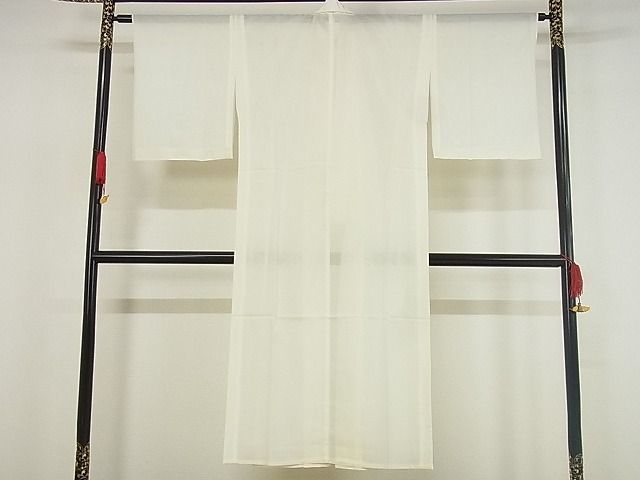 平和屋川間店■夏物　長襦袢　絽　生成り色　洗える着物　B-np7738_画像2