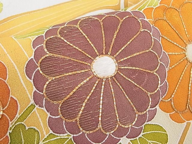  flat peace shop river interval shop # gorgeous color tomesode piece embroidery flower . writing dress length 152cm sleeve length 62cm silk excellent article A-dp3690
