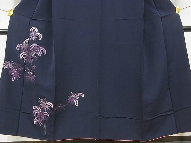 平和屋-こころ店■訪問着　総刺繍　枝花文　やまと誂製　着丈148.5cm　裄丈58.5cm　正絹　逸品　B-zg8866_画像3