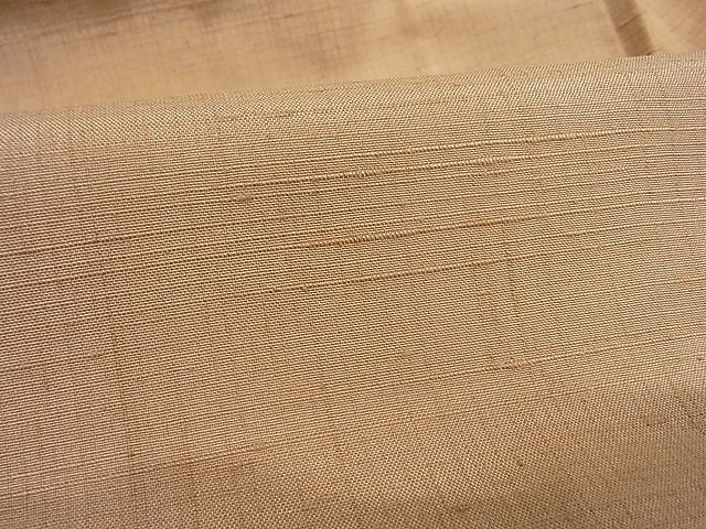 平和屋-こころ店■上質な紬 色無地 赤白橡色 着丈162cm 裄丈65cm 正絹 逸品 1B-np2660の画像6