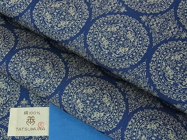 平和屋2■龍村美術織物　九寸開き名古屋帯　天平狩猟文錦　逸品　未使用　eee7669_画像1