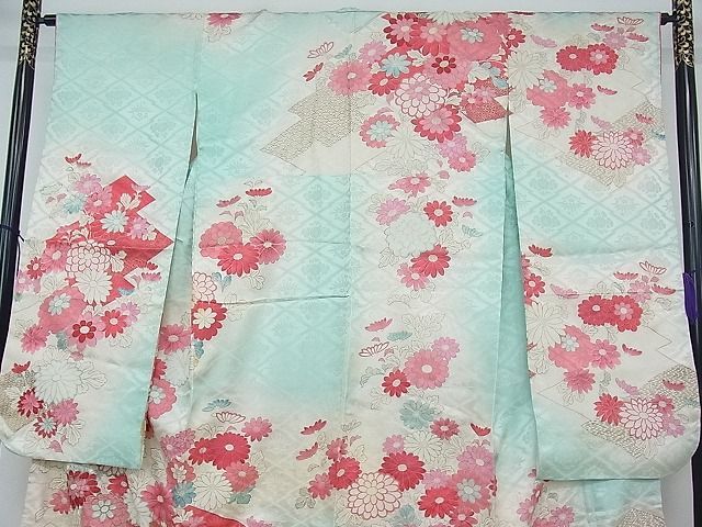 平和屋川間店■豪華振袖 刺繍 吉祥花文 金糸 逸品 du1041の画像3