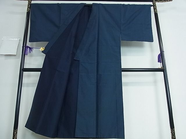 平和屋川間店■男性　本場大島紬　アンサンブル　泥染　総絣　逸品　cf2427_画像4