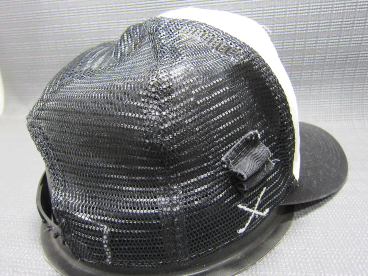 NEW ERA ニューエラ　メッシュキャップ　帽子　黒×白　フリーサイズ　スナップバック　S2402C③_画像3