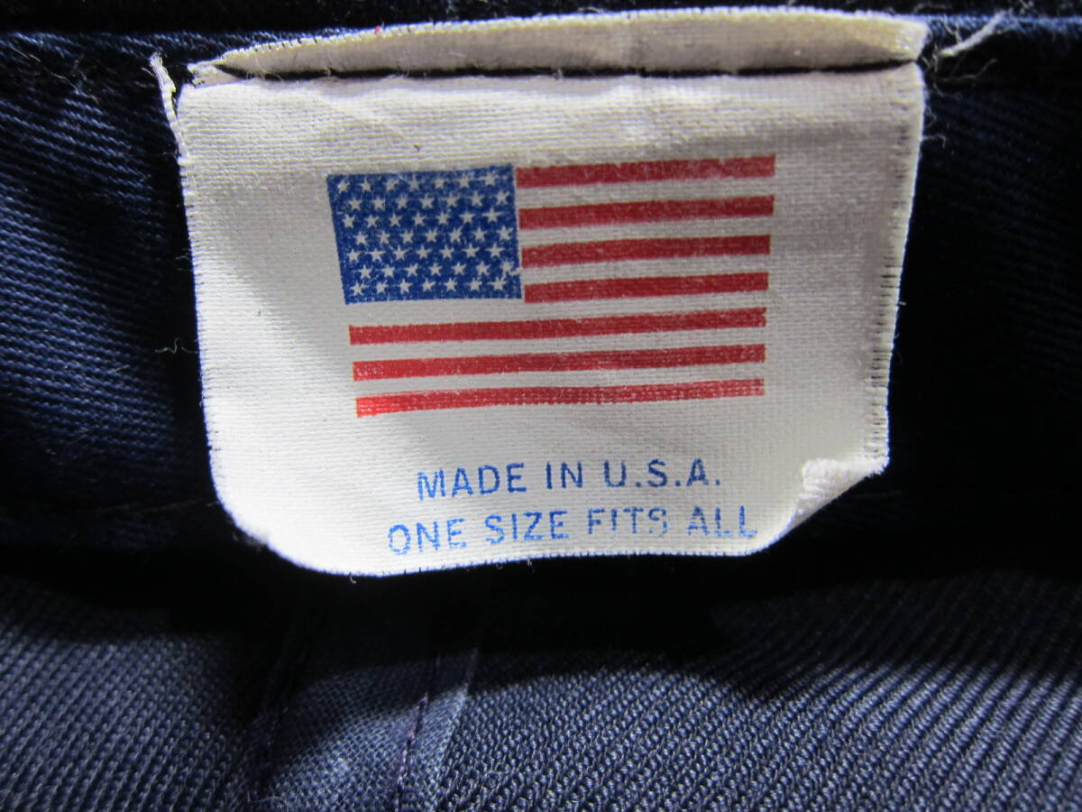 アメリカ製 made in USA BURTON バートン ロゴ刺繍 キャップ 帽子 紺 56～58cm S2402Eの画像5