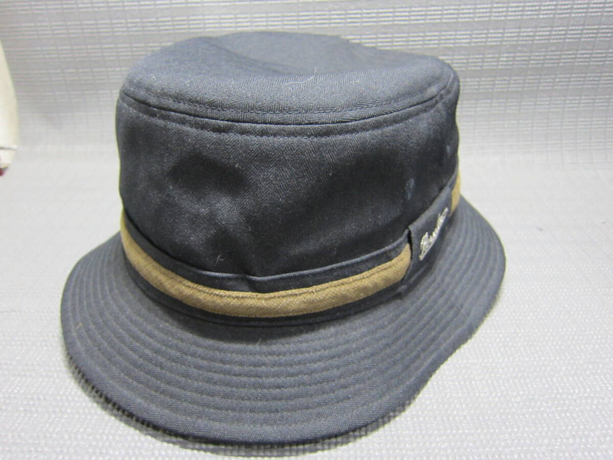 Borsalino ボルサリーノ バケットハット 帽子 黒 59.5cm S2402Eの画像1
