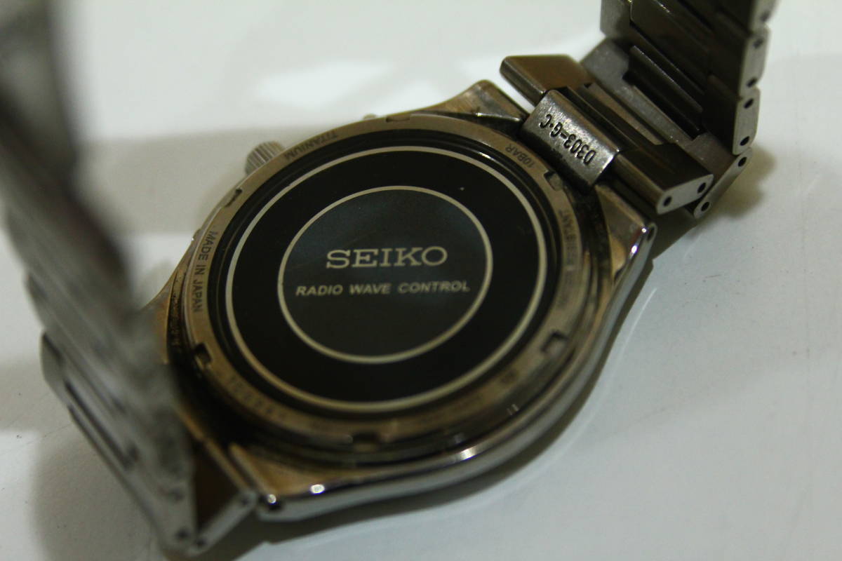 KH01254　SEIKO　7B22-0AF0　メンズ腕時計　スピリット　電波ソーラー　動作確認済　中古品_画像5