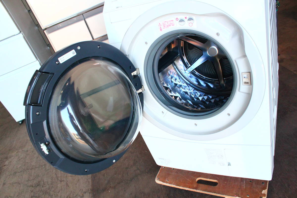 SH01237 Panasonic パナソニック NA-VX300BL ドラム式洗濯機 2020年製 動作品 中古_画像2