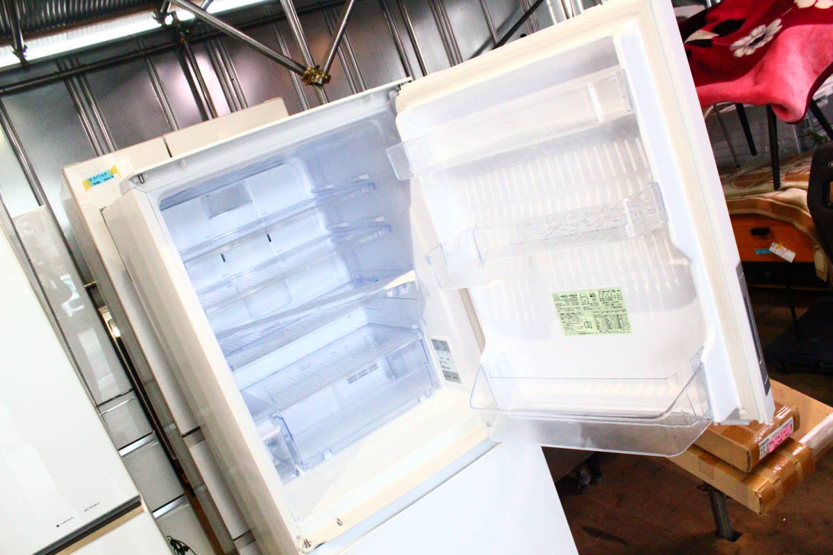 KH02177 SHARP シャープ SJ-GW35J-W 冷凍冷蔵庫 両開き 動作品 中古_画像4