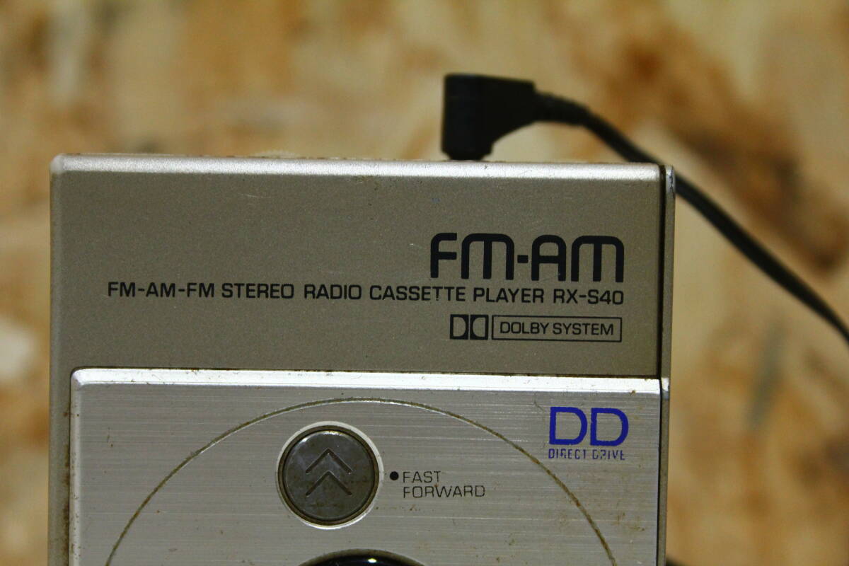 TH02264　National　RX-S40　FM-AM　STEREO　RADIO　CASSETTE　PLAYER　ポータブルカセットプレーヤー　通電不可　ジャンク品_画像2