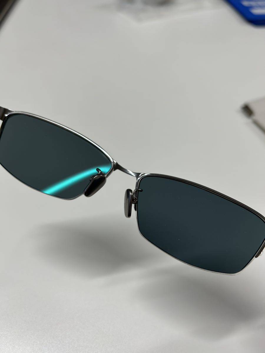 SILVER COLLECTION サングラス 眼鏡 SLV-509 LGR_57 ライトグレー カラーレンズ付き 度数入り_画像2