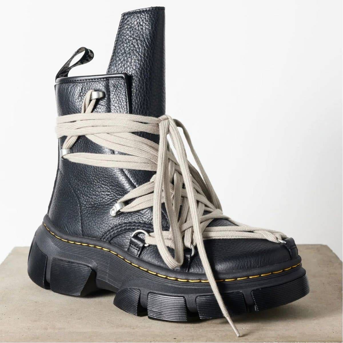 28cm UK9 新品正規品 Rick Owens × Dr Martens 1460 DMXL Mega Lace