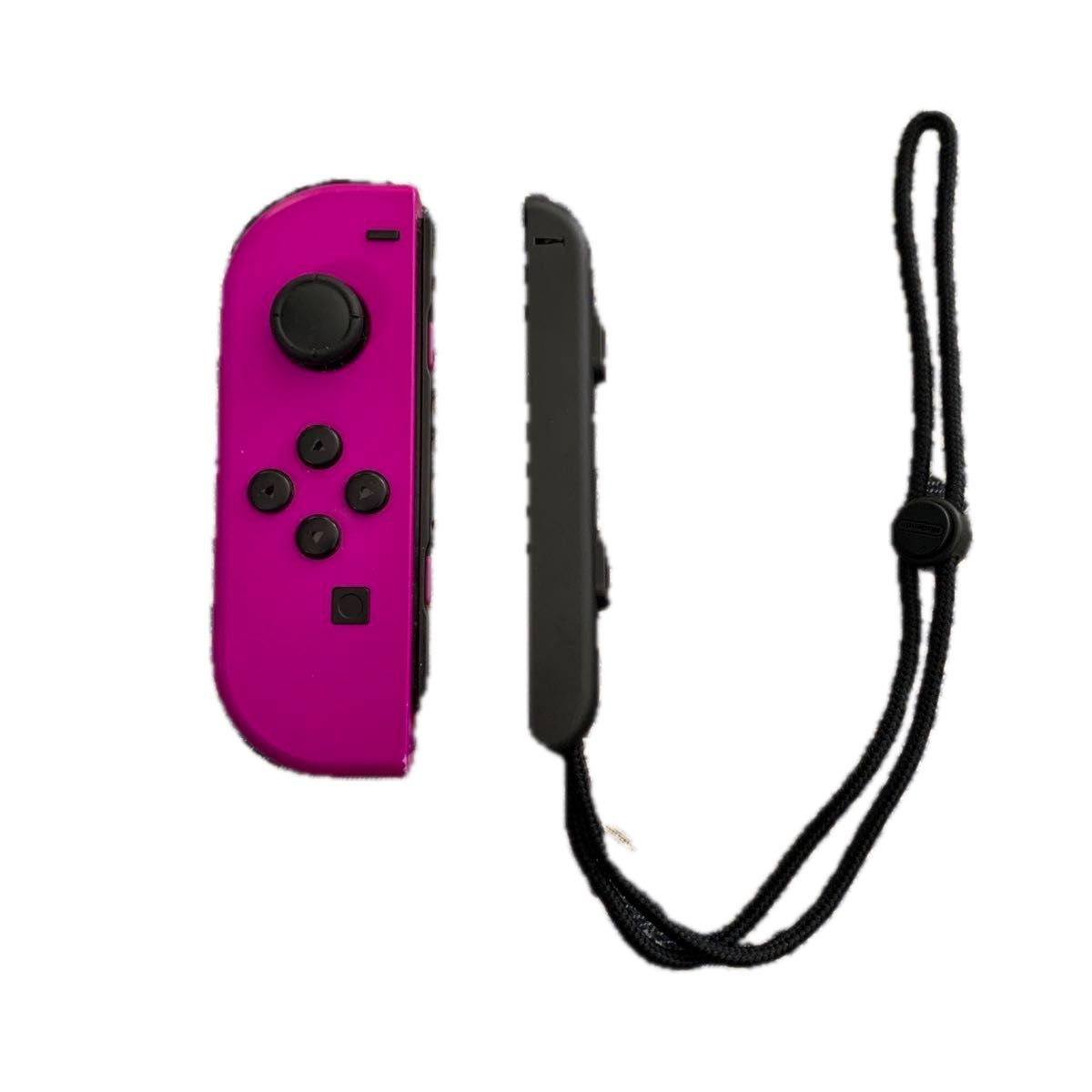 【動作確認済】 Nintendo Switch ジョイコン（L）ネオンパープル（ストラップ付き）