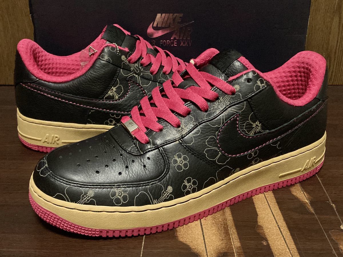 07年製 25周年限定 NIKE AIR FORCE 1 PREMIUM ナイキ エアフォース プレミアム【315180-001】ハイビスカス レザー LEATHER 天然皮革 US11