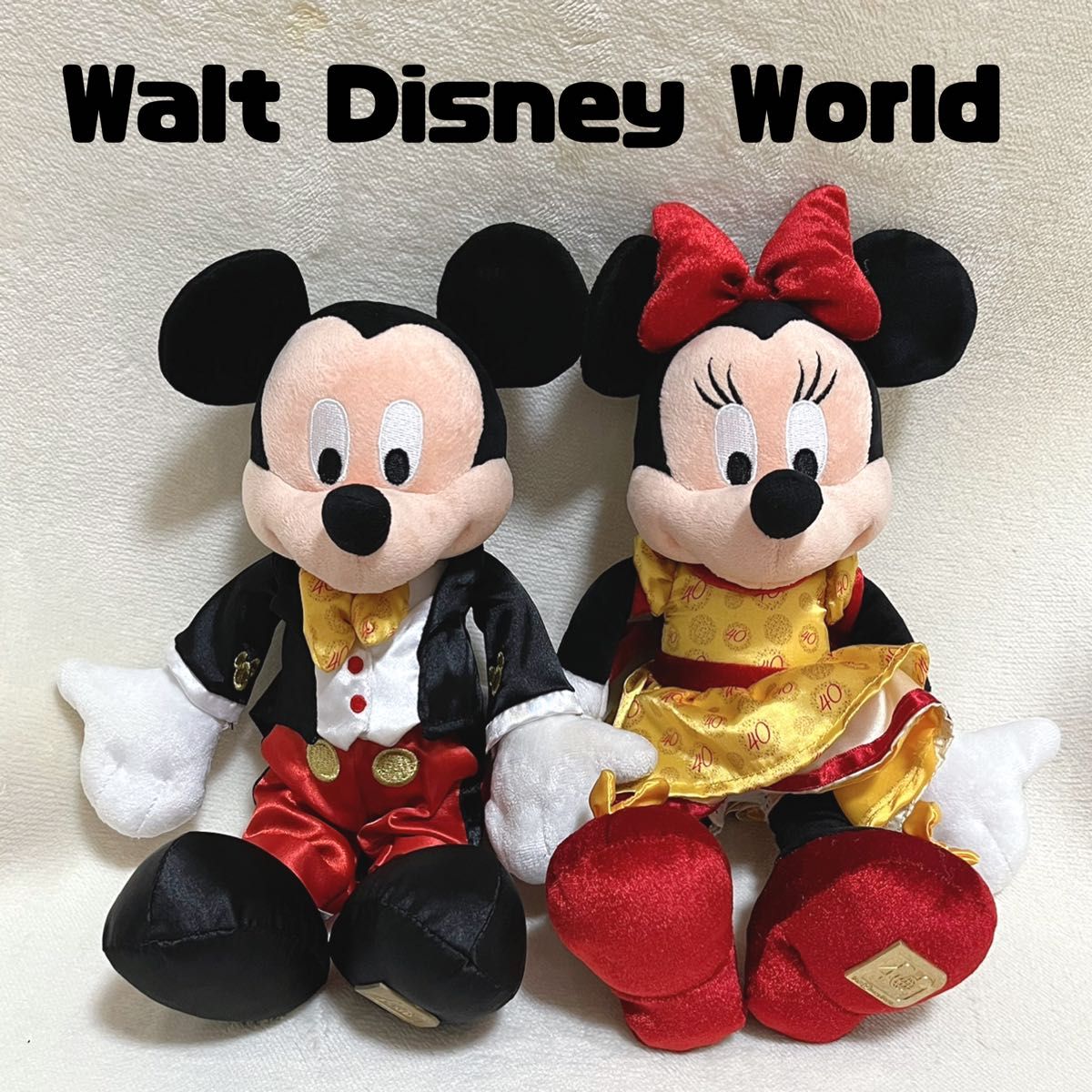 WDW 40周年 コスチューム ミッキー ミニー ぬいぐるみ セット