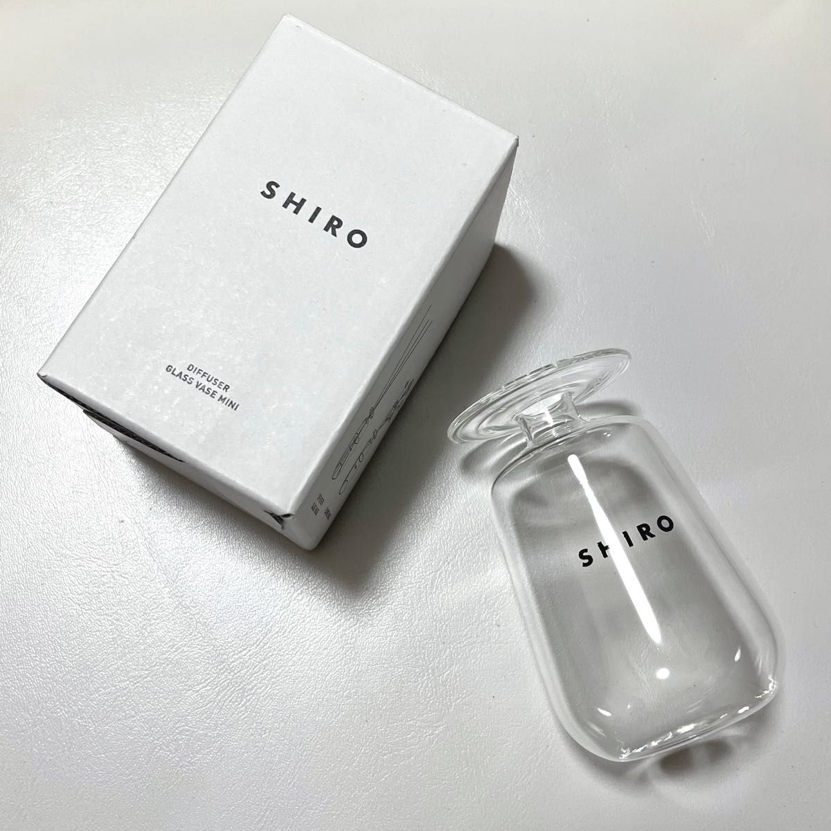 未使用 非売品 shiro ディフューザー グラスベース ミニ