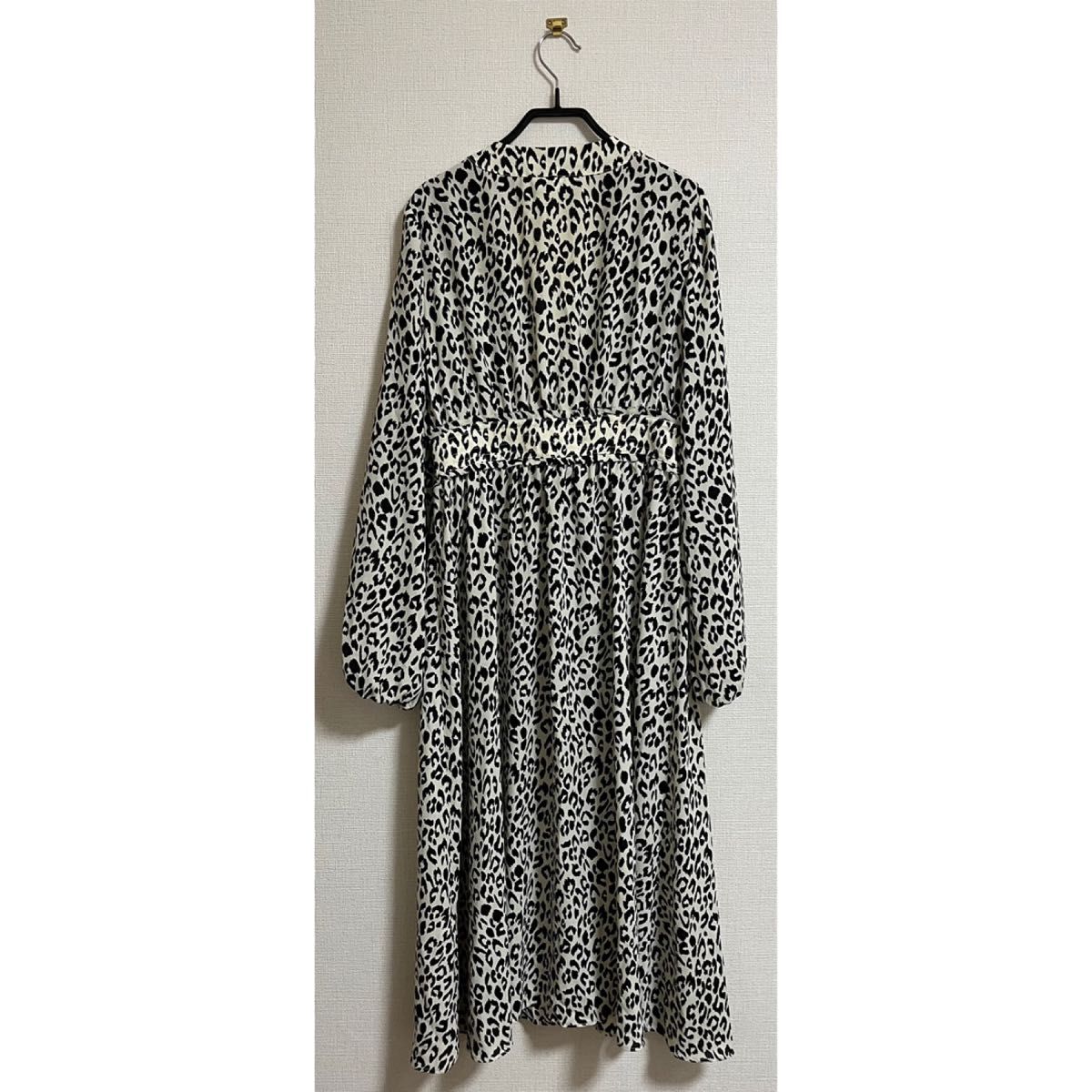 moussy GEORGETTE LONG ガウン レオパード