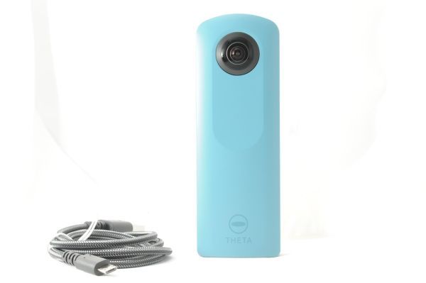 【美品】 RICOH リコー　シータ 360度カメラ RICOH THETA SC (ブルー) 全天球カメラ #653RICOH360