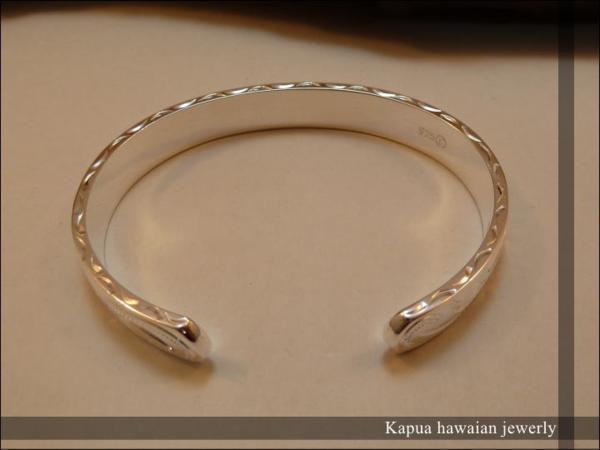 10mmカフバングル3面彫り◇ハワイアンジュエリーsilver925純銀 10mmカフバングル3面彫り◇ハワイアンジュエリーsilver925純銀