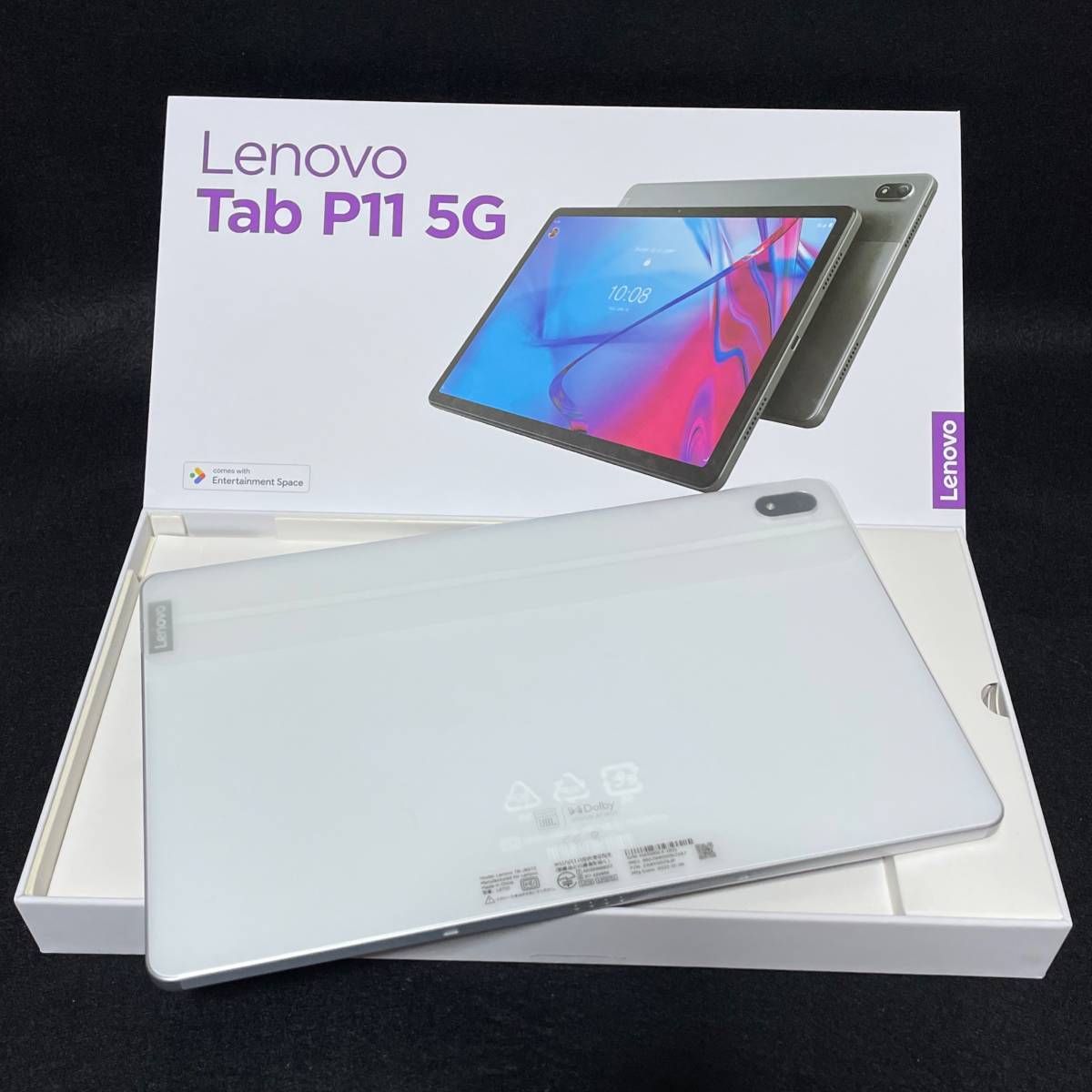 【新品/未使用】Lenovo Tab P11 5G LET01［TB-J607Z］ムーンホワイト★一括購入/au版SIMフリー★　02031_画像1