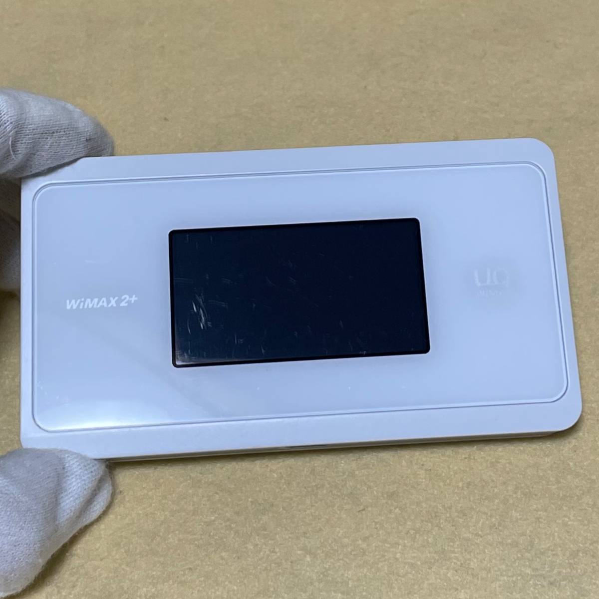 【中古】WiMAX2+ Speed Wi-Fi NEXT WX06［NAD36MWU］ホワイト☆UQ/モバイルルーター☆　02156_画像3