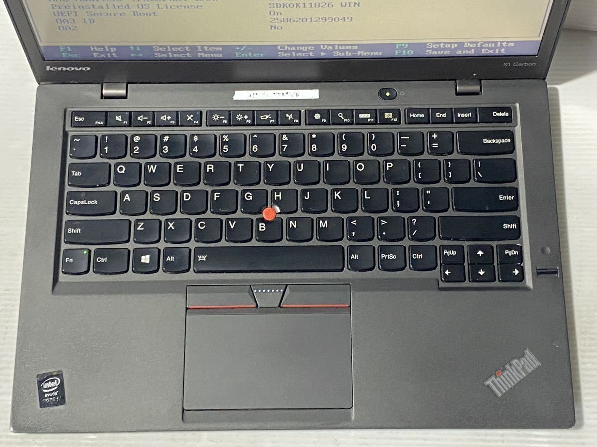 LEOVO ThinkPad X1 Carbon Corei7-5600u/メモリ　8GB/14インチ ジャンク051_画像2