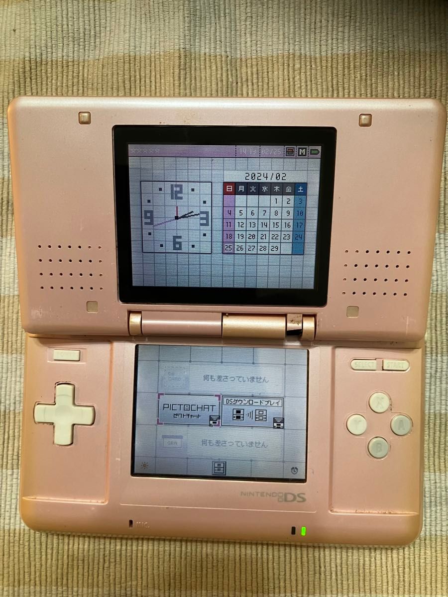 (ジャンク) 任天堂　初代DS　(キャンディピンク) 充電器セット！