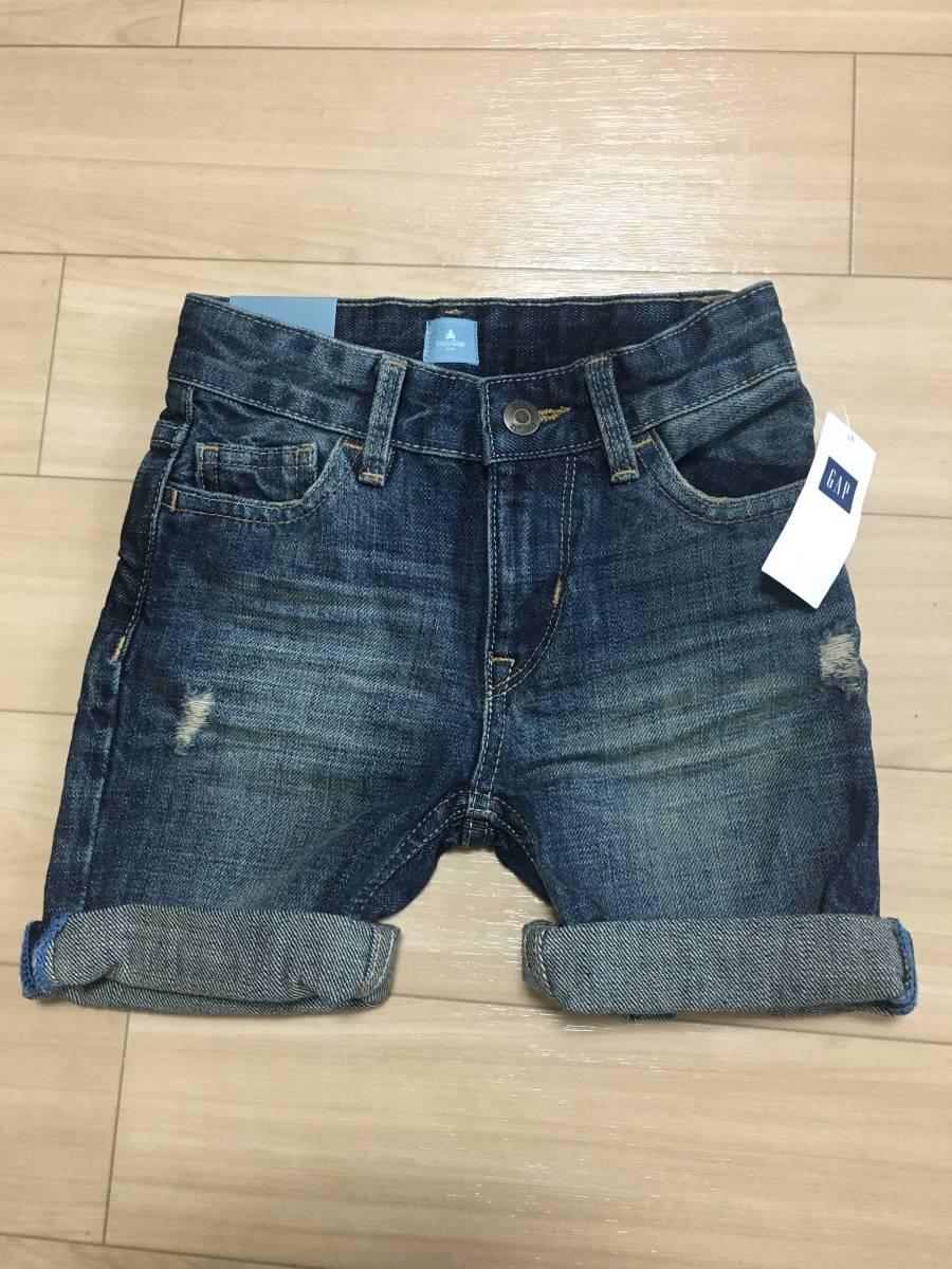 * new goods baby GAP Gap Denim short pants short bread 90.