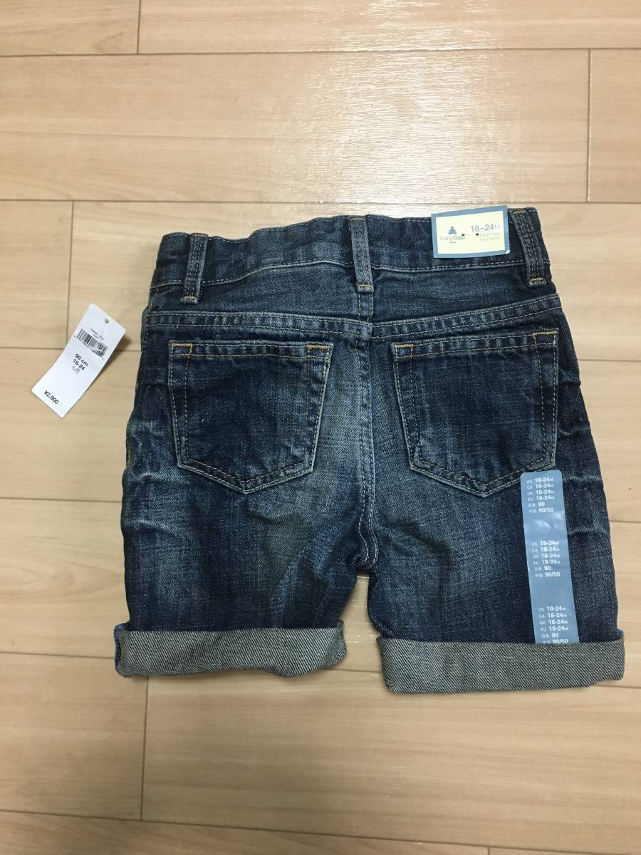 * new goods baby GAP Gap Denim short pants short bread 90.