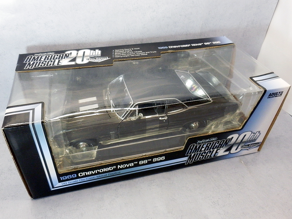 アーテル(オートワールド) 1969 シボレー ノバ SS 396 1/18 ERTL(autoworld) CHEVROLET NOVA SS 絶版 レアの画像1