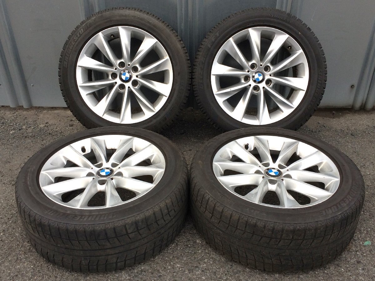 中古 BMW 純正ホイール 18インチ 8J +43 PCD120 5H タイヤ付き4本セット X3 X4 等の画像1