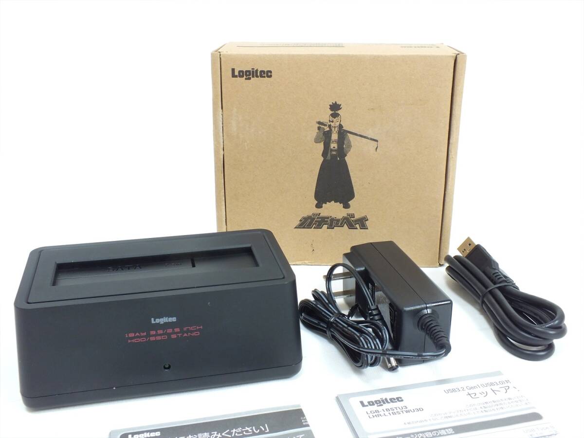 # новый товар не использовался ②#Logitec Logitec LHR-L1BSTWU3D#HDD/SSD кейс жесткий диск подставка установленный снаружи 2.5 дюймовый 3.5 дюймовый # прекрасный товар 