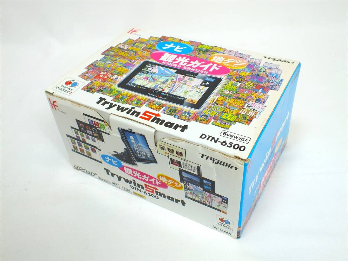 ■Trywin トライウィン DTN-6500 ポータブルナビ■カーナビ ワンセグ■内臓バッテリー訳あり■現状品 ジャンク扱い■_画像2