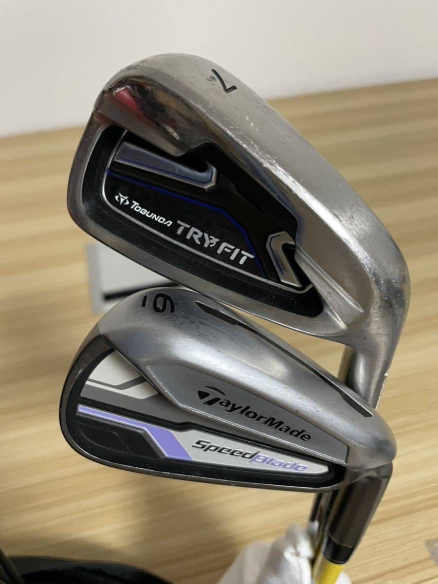 ゴルフクラブ taylormade レディース メンズ jetspeed tobunda try fit アイアン ウッド まとめて セット 3本 ゴルフクラブ 同梱可_画像7