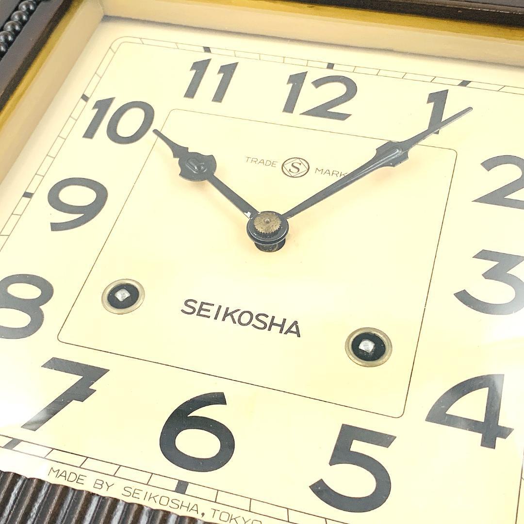 SEIKOSHA 精工舎 TRADE S MARK 1727 木製 柱 振り子 掛時計 ボンボン ゼンマイ式 ヴィンテージ 昭和 レトロ アンティーク【ジャンク】_画像10