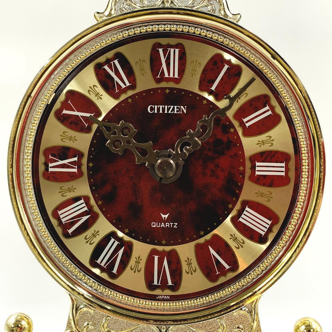 CITIZEN シチズン 振り子付き 置時計 時の楽園 タイムランド TL-9　4RP624-N 昭和レトロ アンティーク【動作品】_画像10