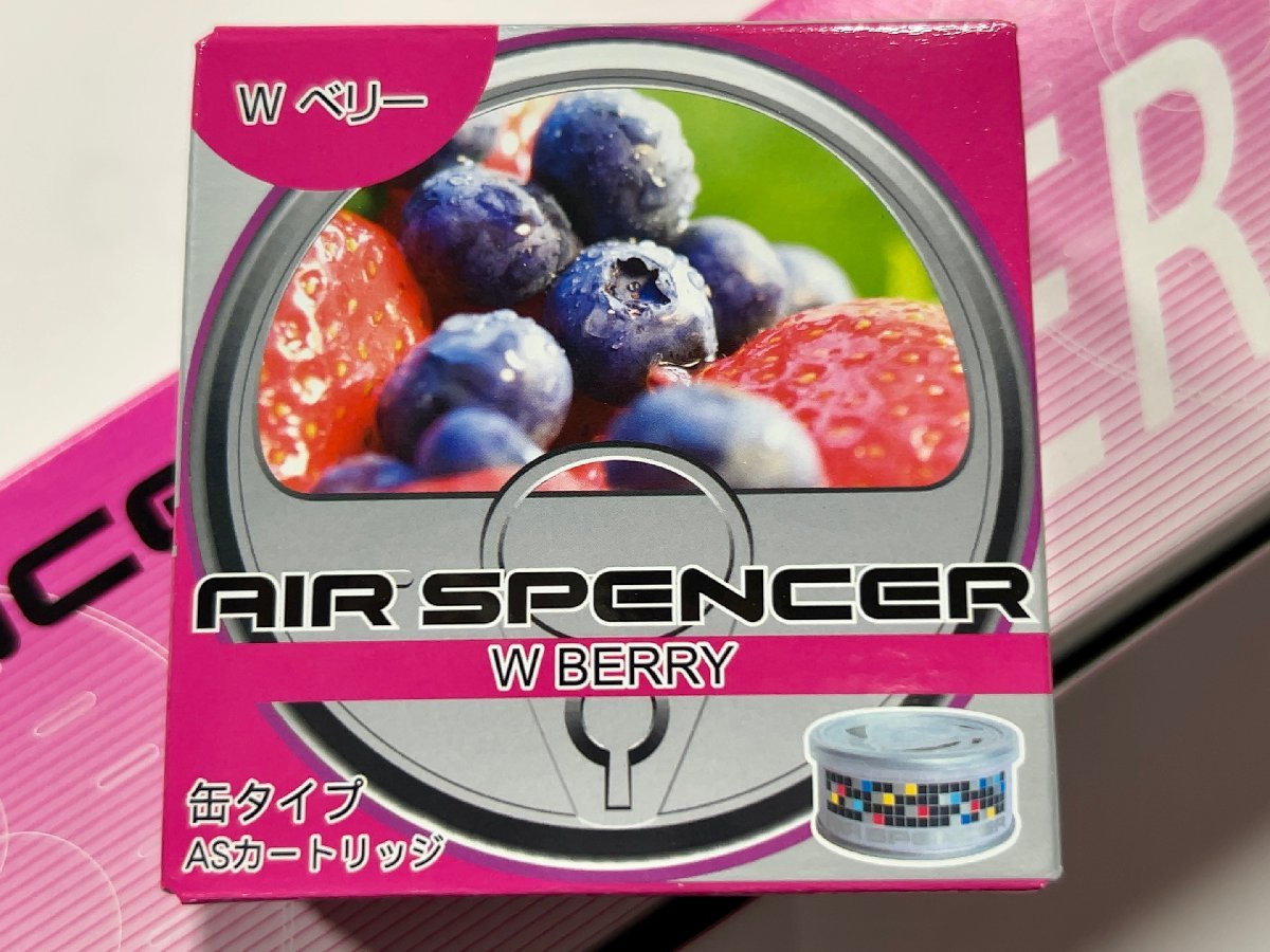 人気の自動車用芳香剤 栄光社 エアースペンサー AIR SPENCER 丸缶タイプ 【Wベリー】 10個_画像1