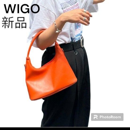 【WIGO】ハーフムーンチェーンバッグ　ハンドバッグ/ショルダーバッグ