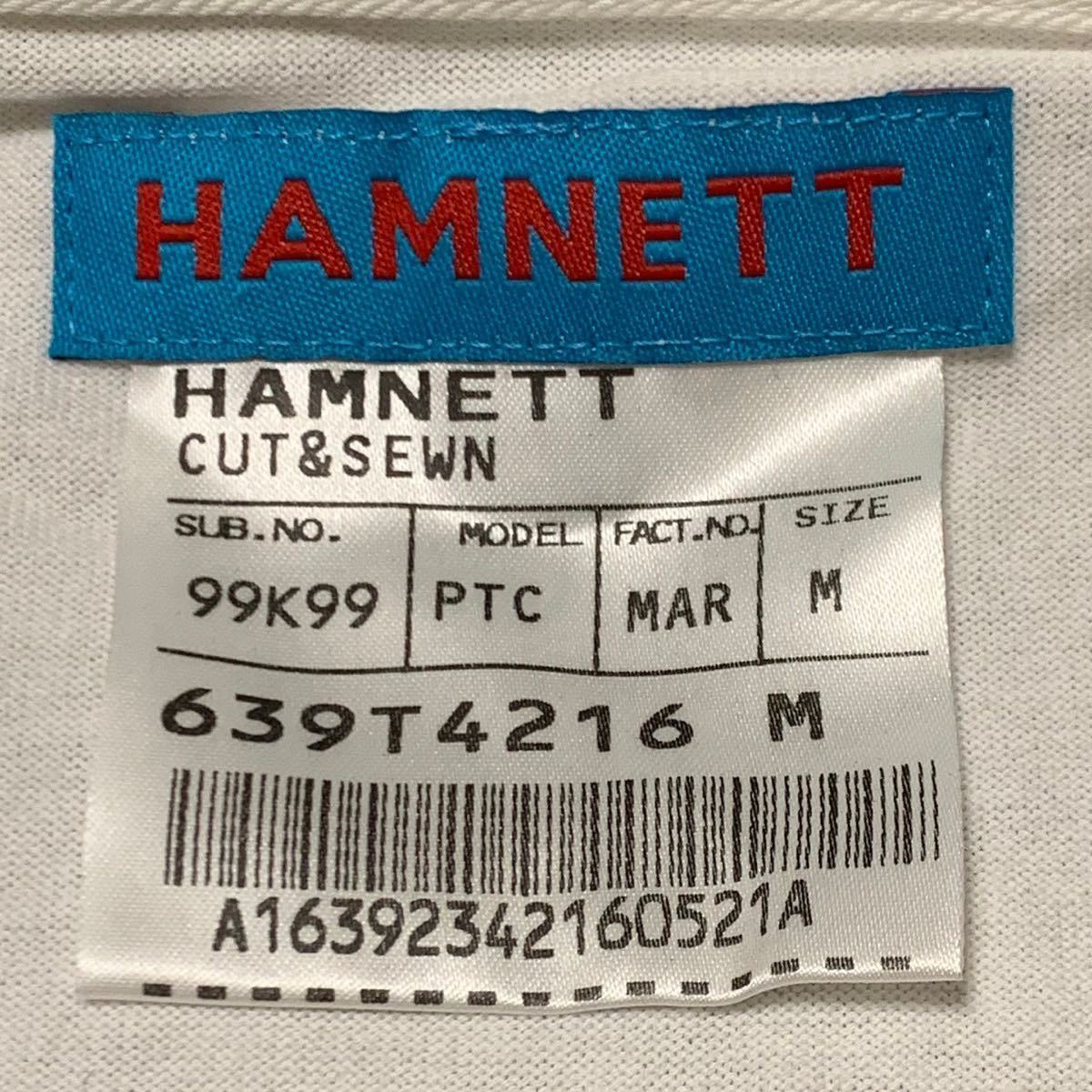 HAMMETT サイズ:M 99K99 PTC MAR 639T4216M ポロシャツ 半袖 シャツ ホワイト ハムネット 白_画像6