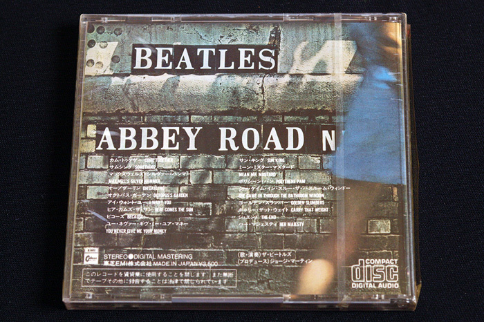 回収盤 CD ビートルズ／THE BEATLES 「アビー・ロード／ABBY ROAD」 CP35-3016 初版 旧規格 CBS SONY 刻印 美品 検) 箱帯 金シール帯の画像2