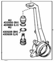 トヨタ　タコマ　RZN196　VZN170　RZN171　ナックル連結　アッパーアーム　ボールジョイント　左右セット_画像3